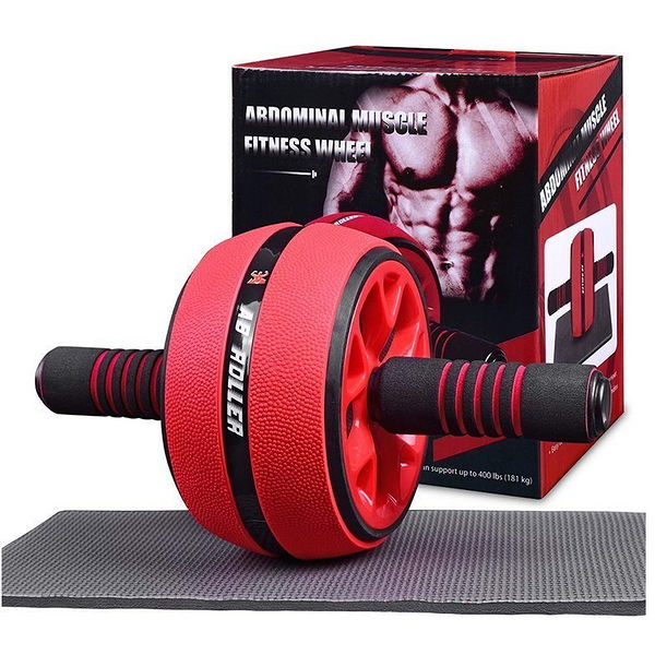 Ρόδα Εκγύμνασης Κοιλιακών - Abdominal Muscle Fitness Wheel Κόκκινο - Μαύρο